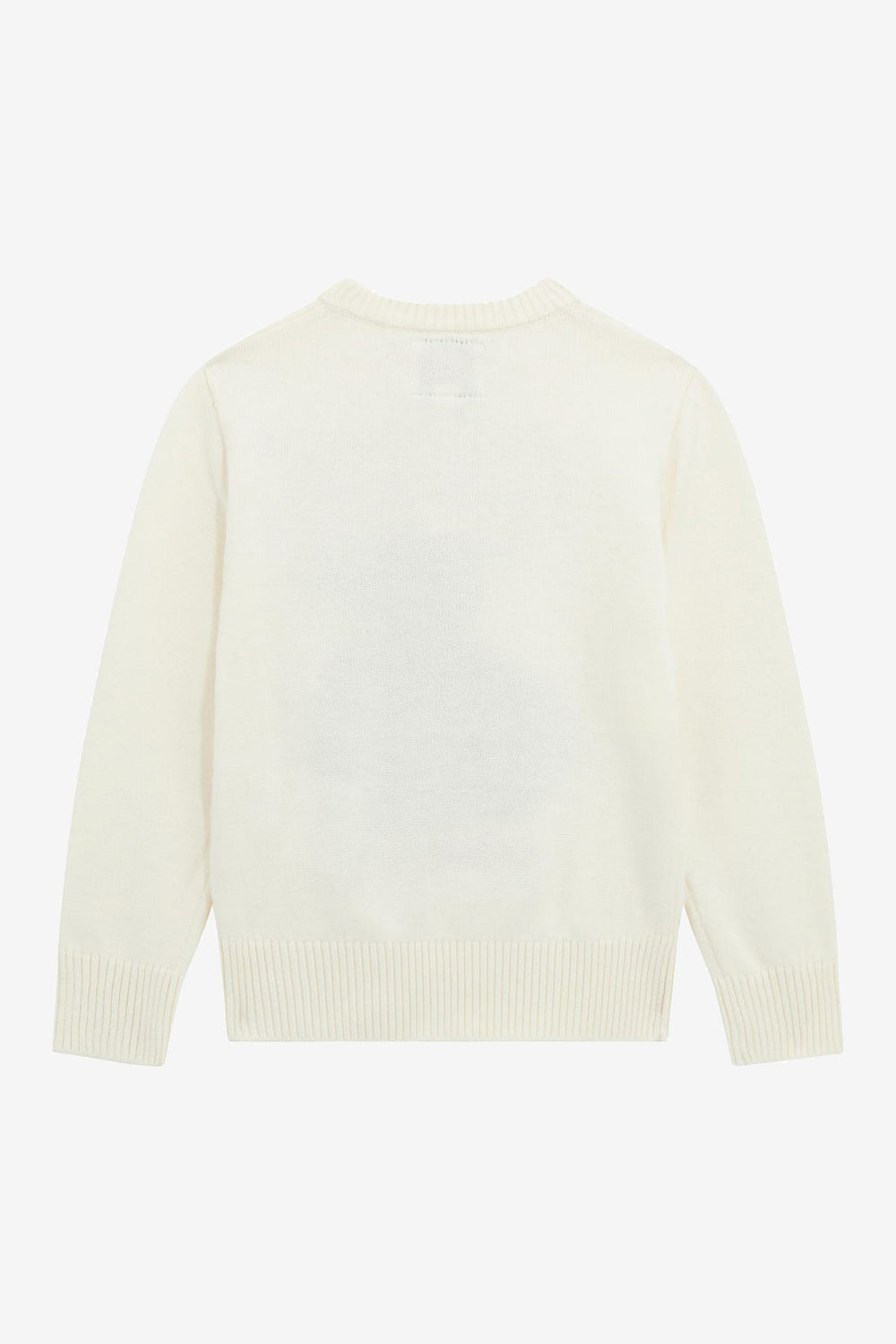 GUESS® Kids "Rudy" Ivory Festive Bear Knit Jumper | Millie and John