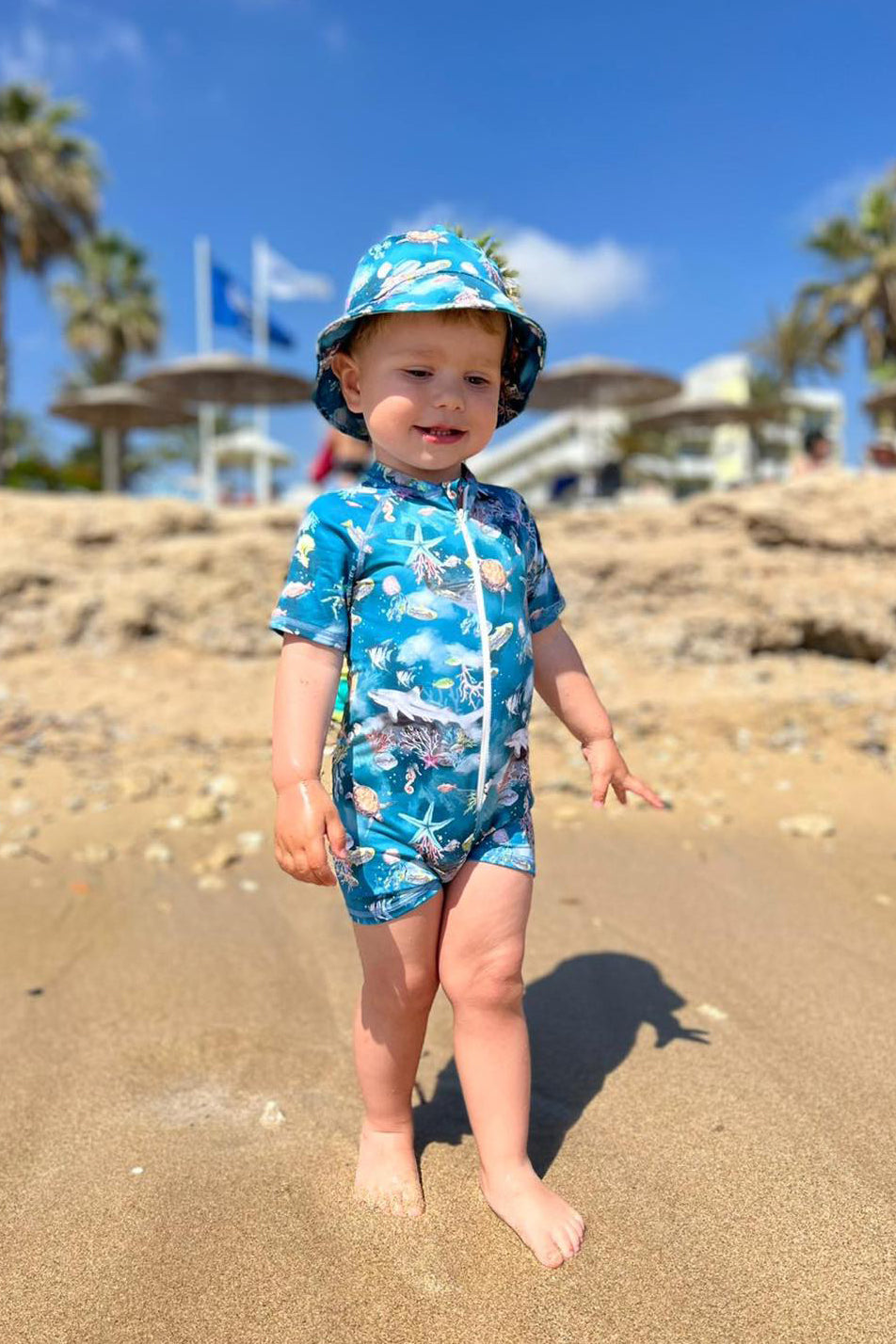 Jamiks "Nemo" Teal Sea Life Swimsuit | Millie and John