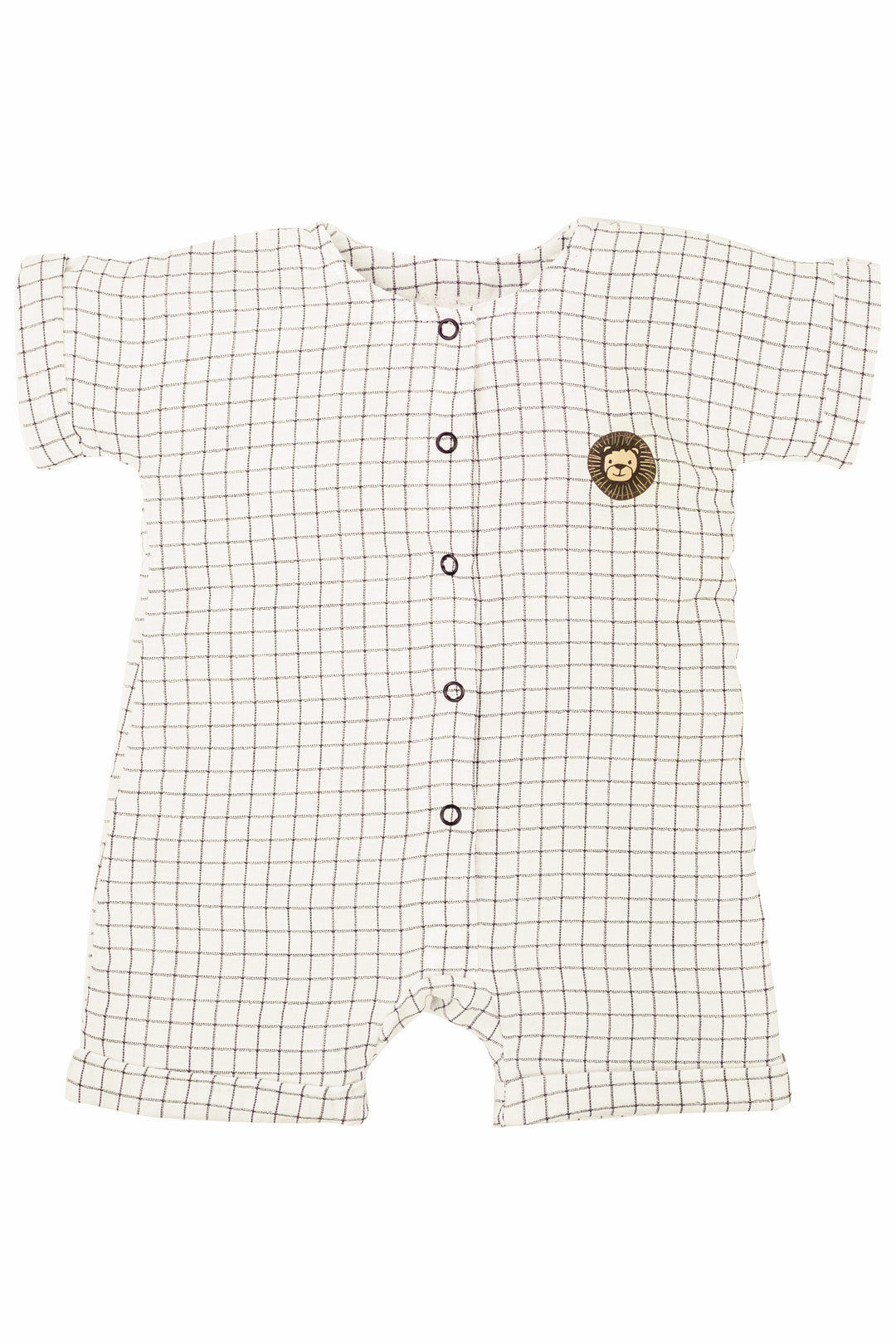 Jamiks "Niklas" Checked Organic Cotton Romper | Millie and John