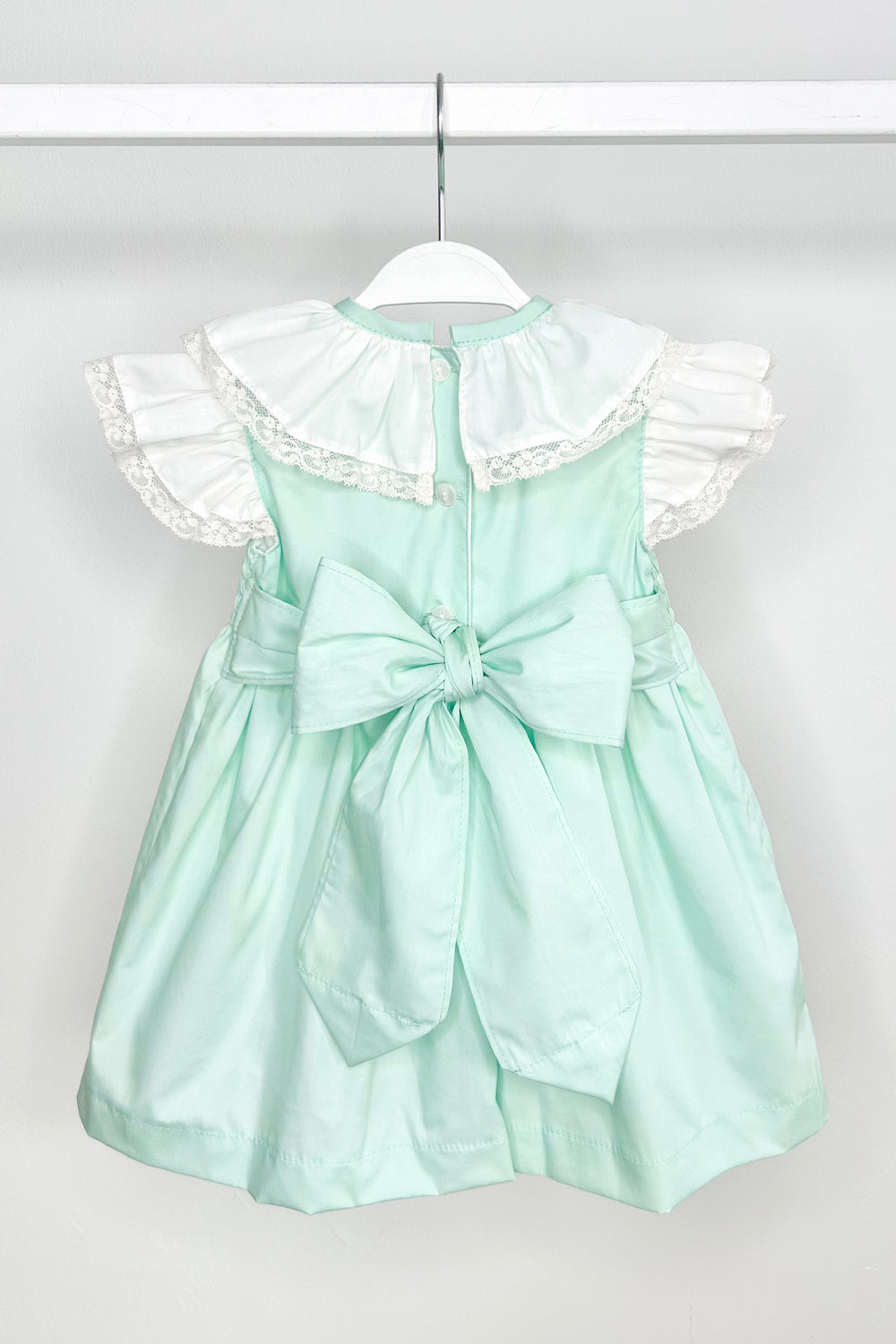 Puro Mimo "Tabitha" Mint Green Shirred Dress | Millie and John
