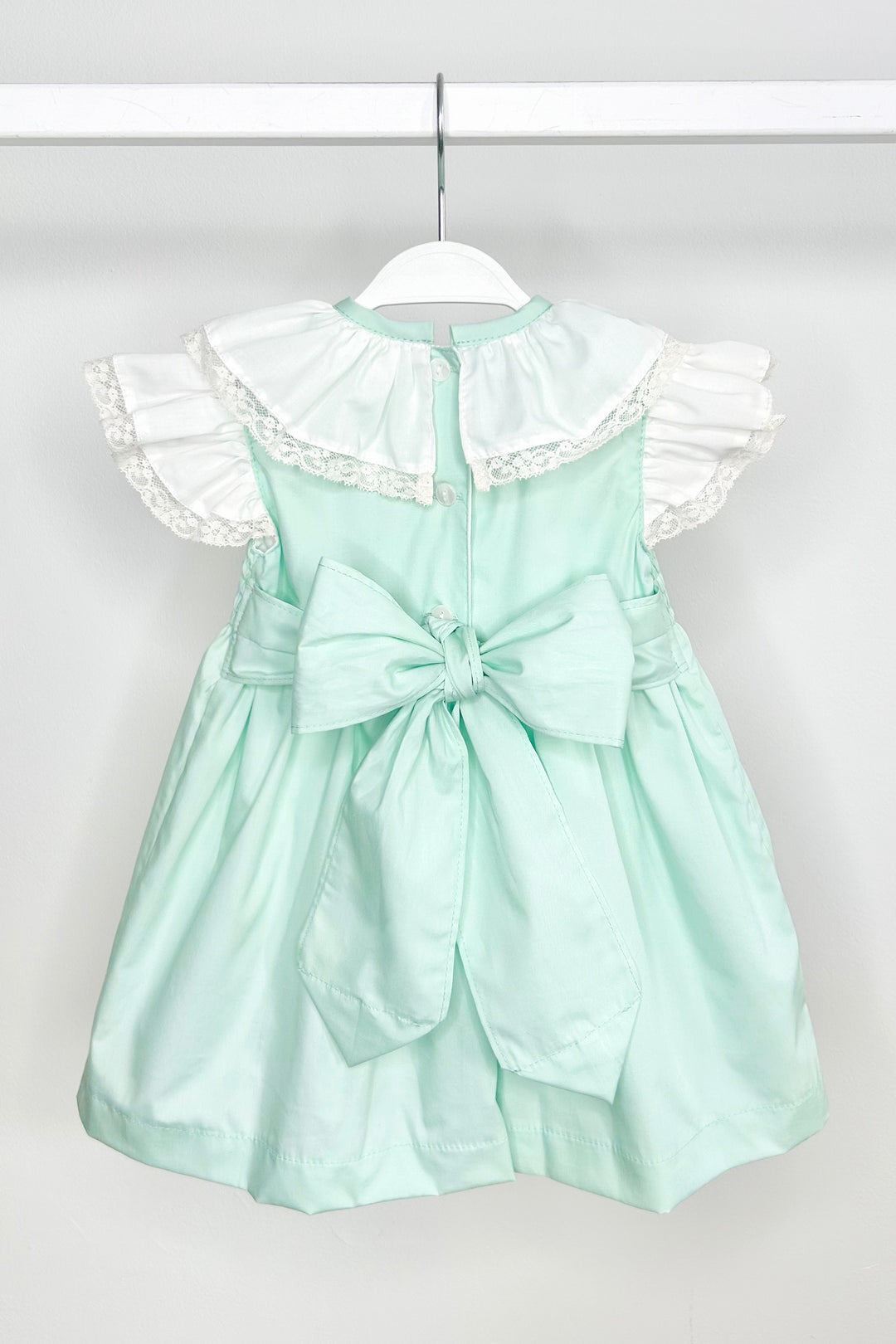 Puro Mimo "Tabitha" Mint Green Shirred Dress | Millie and John
