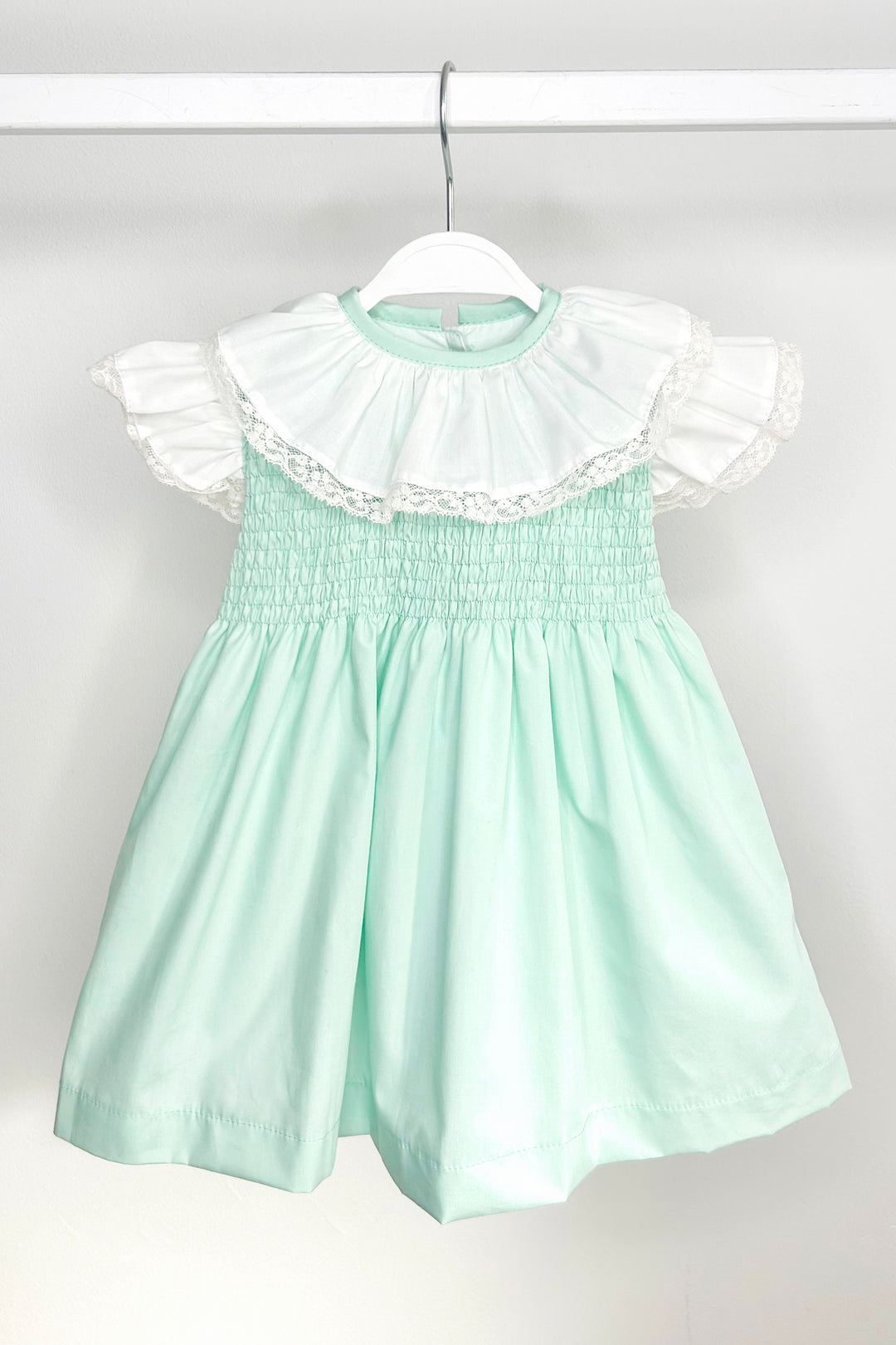 Puro Mimo "Tabitha" Mint Green Shirred Dress | Millie and John