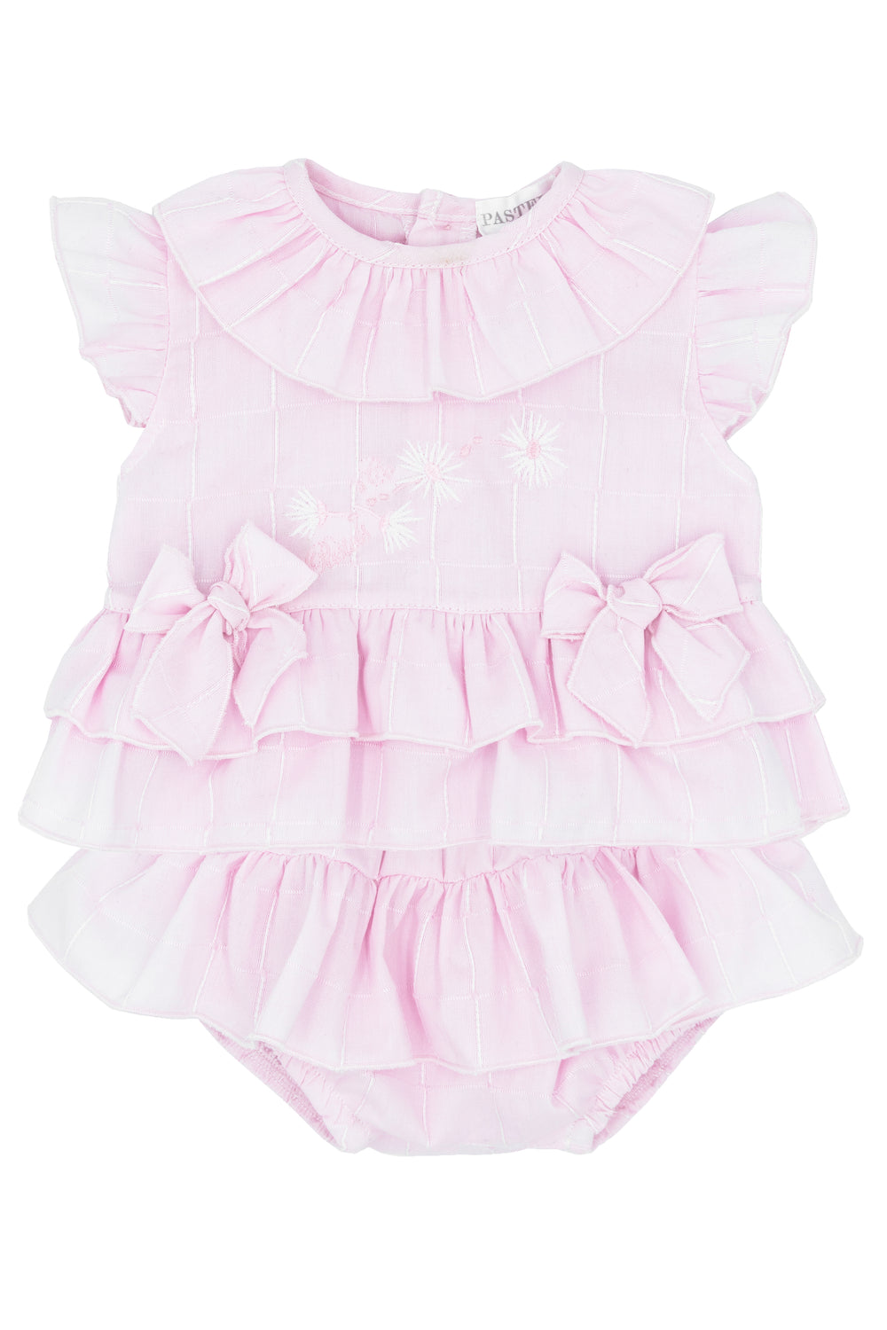 Pastels & Co "Ceillia" Pink Frilled Blouse & Bloomers | Millie and John