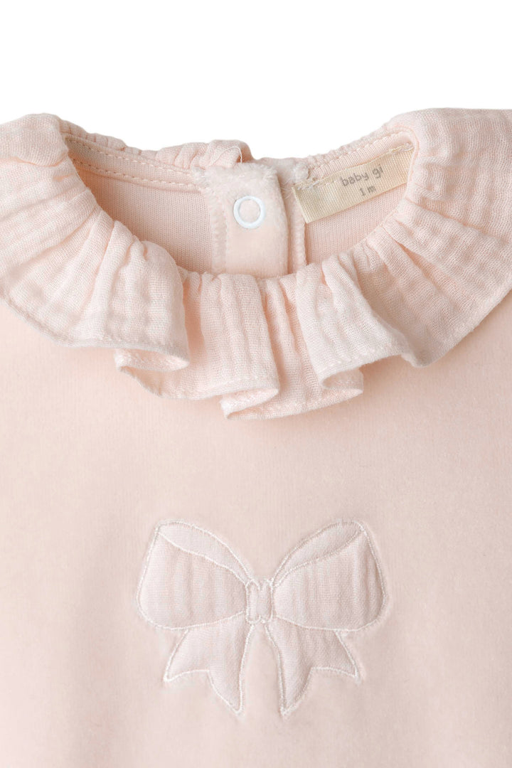 Baby Gi Peach Velour Sleepsuit, Hat & Blanket Gift Set | Millie and John