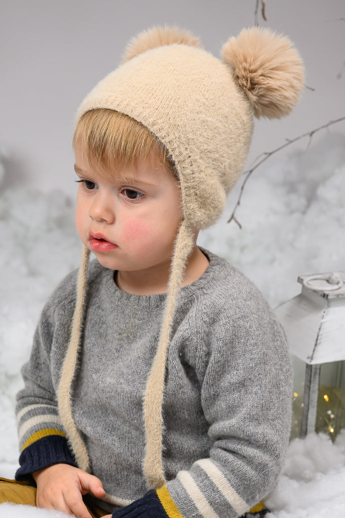 Jamiks Cashmere Faux Fur Pom Pom Hat | Millie and John