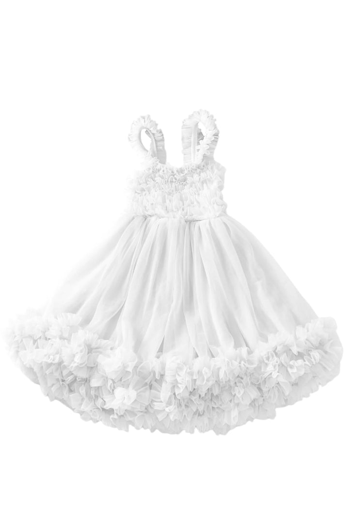 DOLLY by Le Petit Tom Pettidress Tutu Dress - White | Millie and John