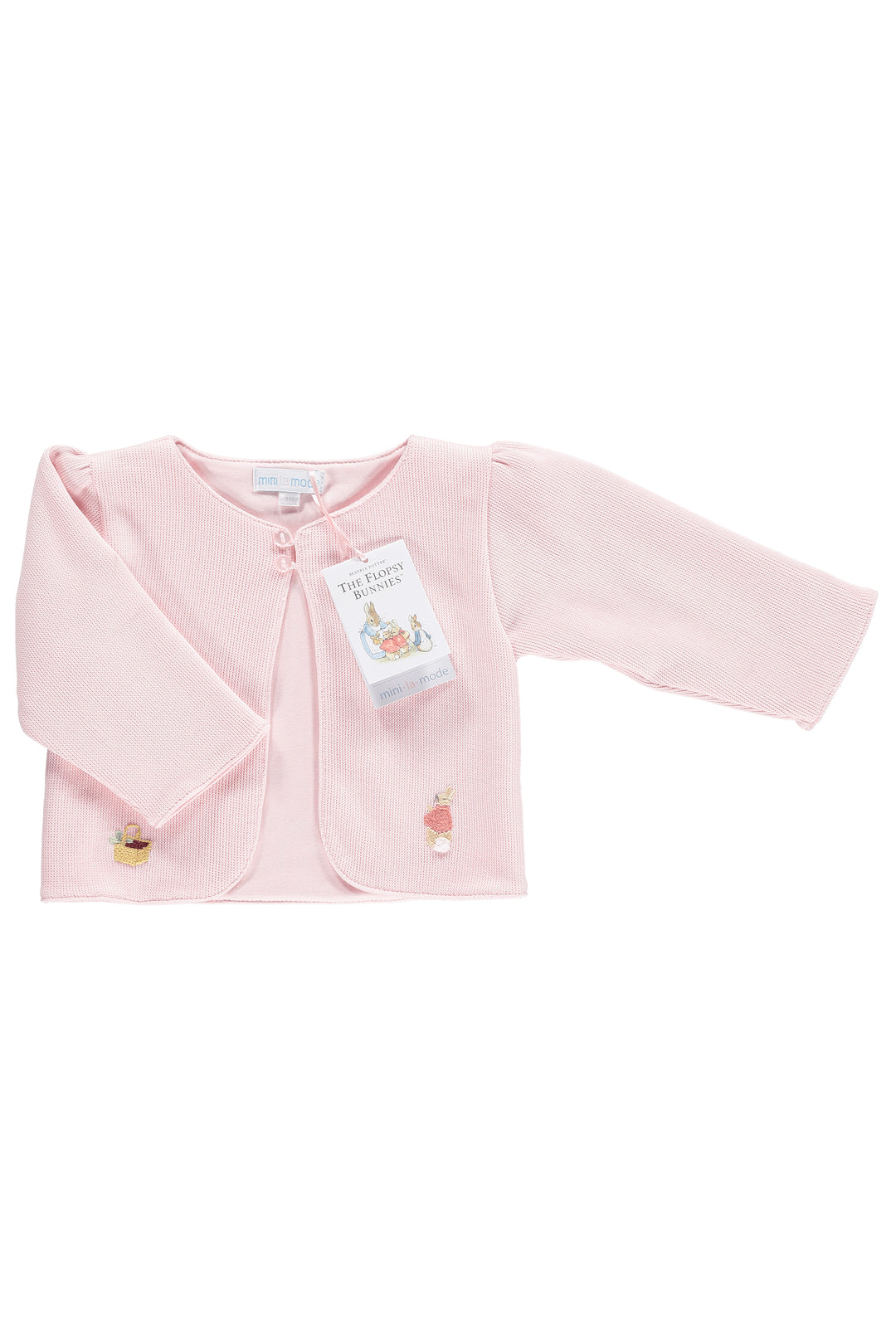 Mini-la-Mode The Flopsy Bunnies Pink Knit Jacket | Millie and John