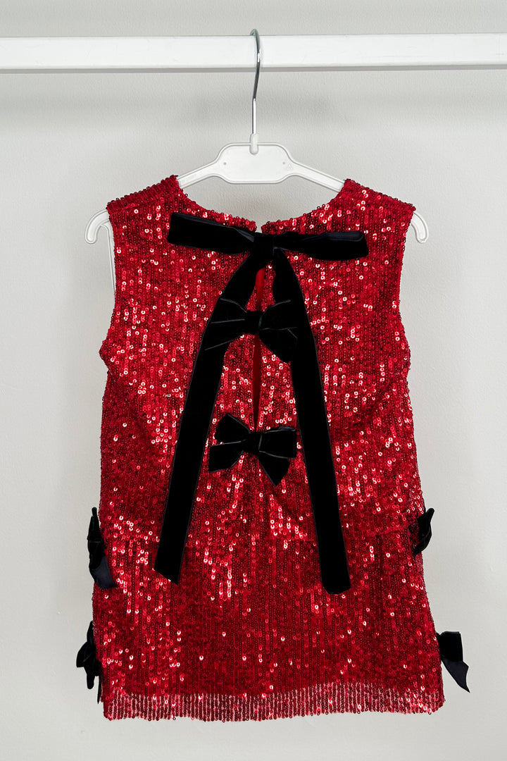 Phi "Hannah" Red Sequin Top & Skirt | Millie and John