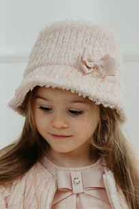 Jamiks Pink Faux Fur Bucket Hat | Millie and John
