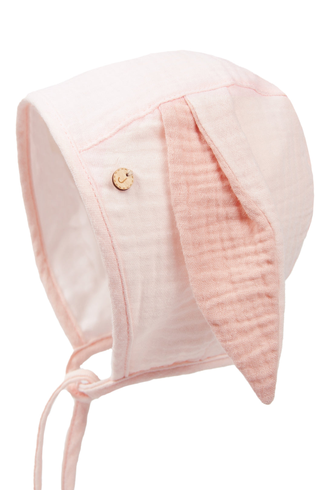 Jamiks "Siddy" Apricot Cheesecloth Bunny Hat | Millie and John