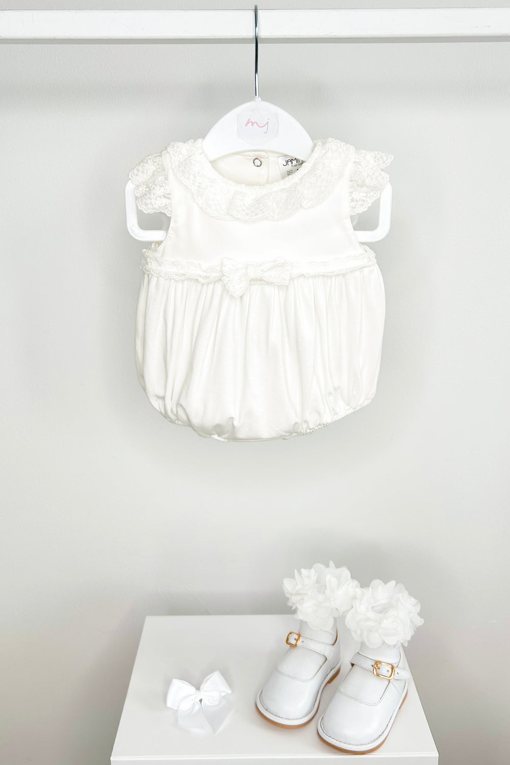 Jamiks "Sofi" Ivory Lace Romper | Millie and John