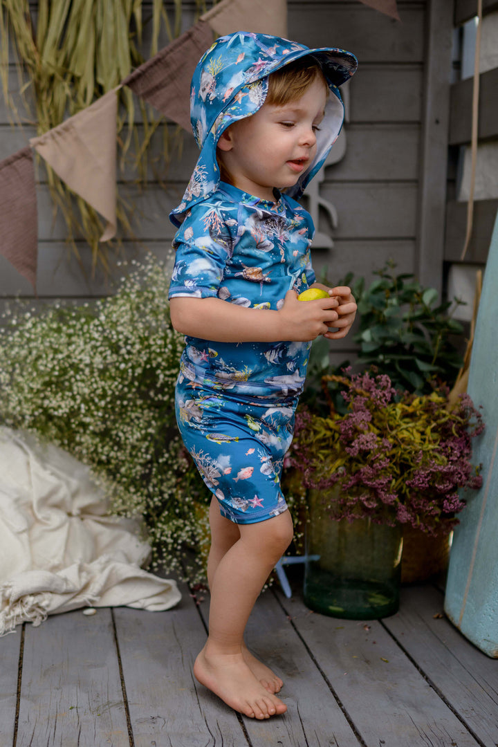 Jamiks "Triton" Teal Sea Life Swim Set | Millie and John