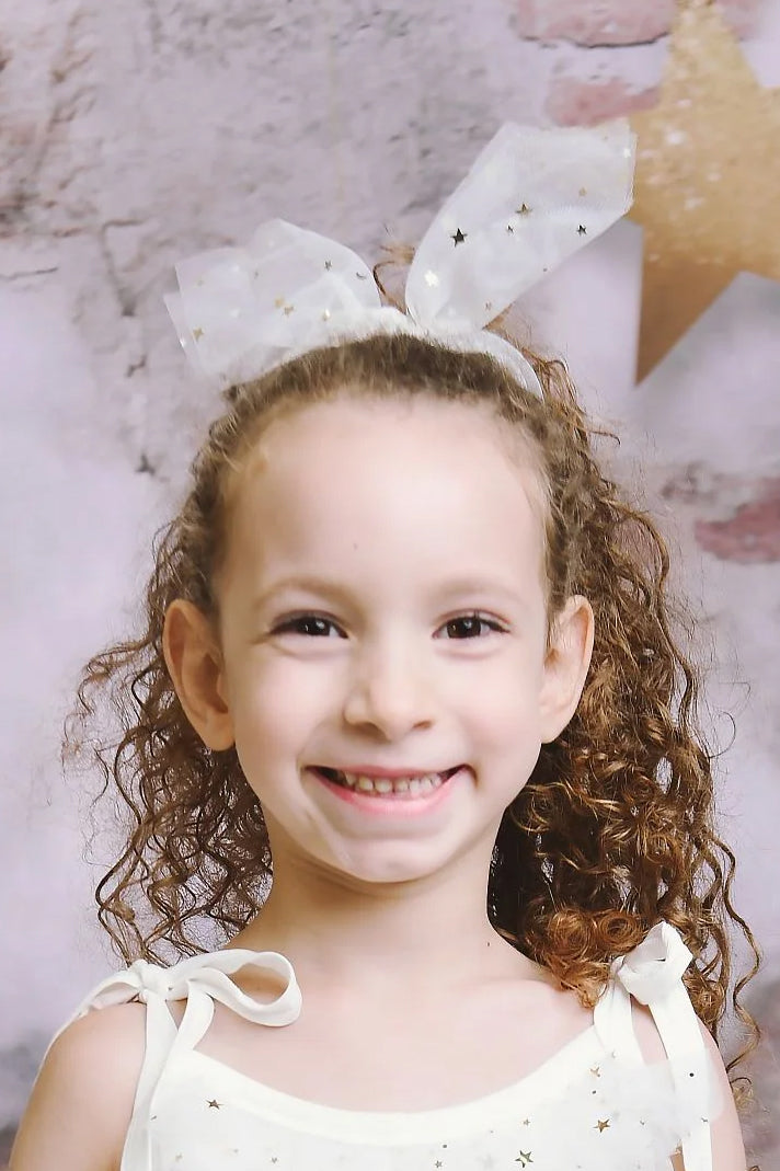 DOLLY by Le Petit Tom Celestial Tulle Bow Scrunchie | Millie and John