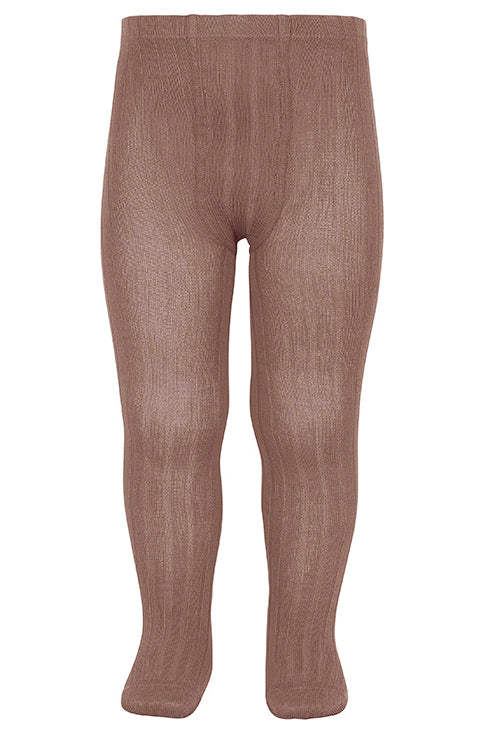 Condor Praline Ribbed Tights | Millie and John