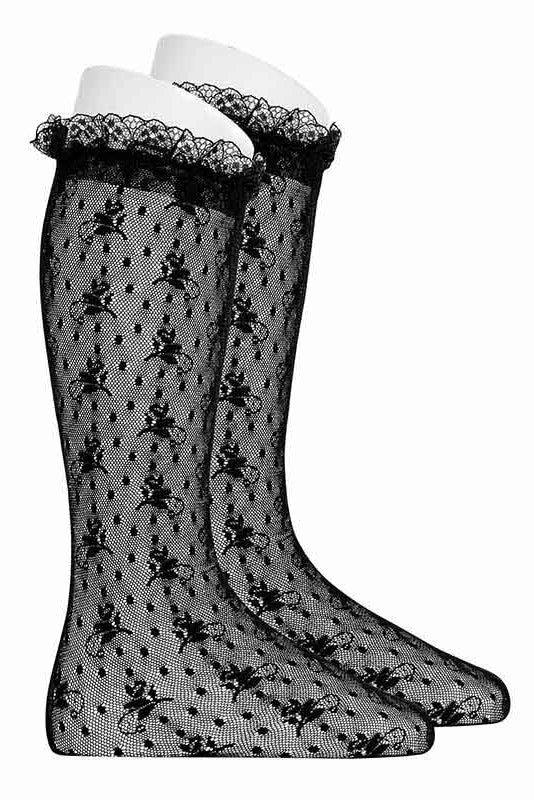 Condor Lace Knee High Socks | Millie and John