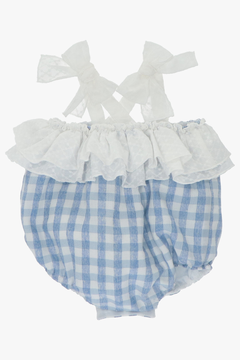 Martín Aranda "Zelda" French Blue Gingham Shortie | Millie and John