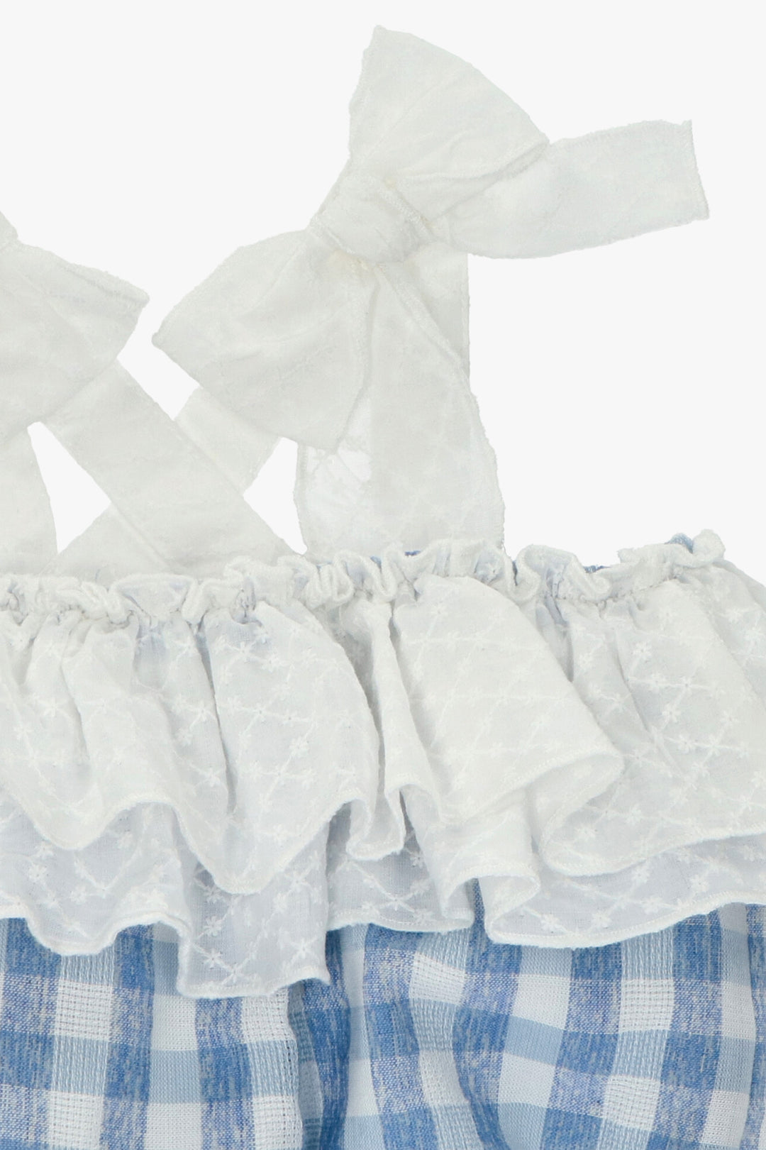 Martín Aranda "Zelda" French Blue Gingham Shortie | Millie and John