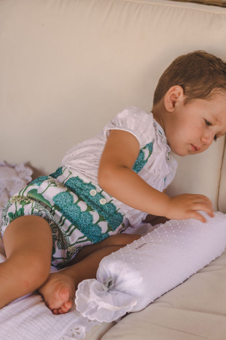 José Varón "Romy" Green Floral Top & Jam Pants | Millie and John