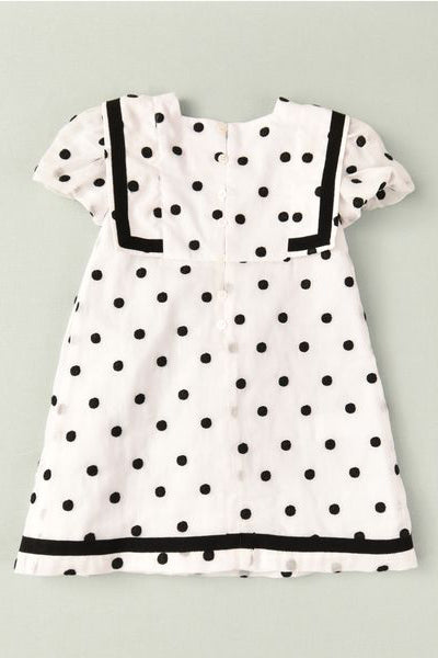 José Varón "Bella" Black & White Polka Dot Dress | Millie and John