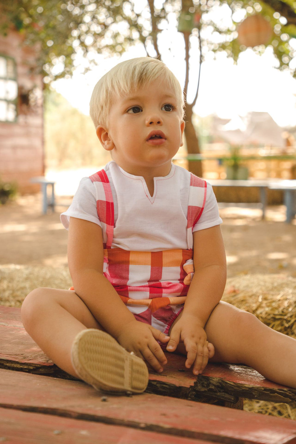 Cocote "Isaac" Multicoloured Check Jam Pants & Shirt | Millie and John