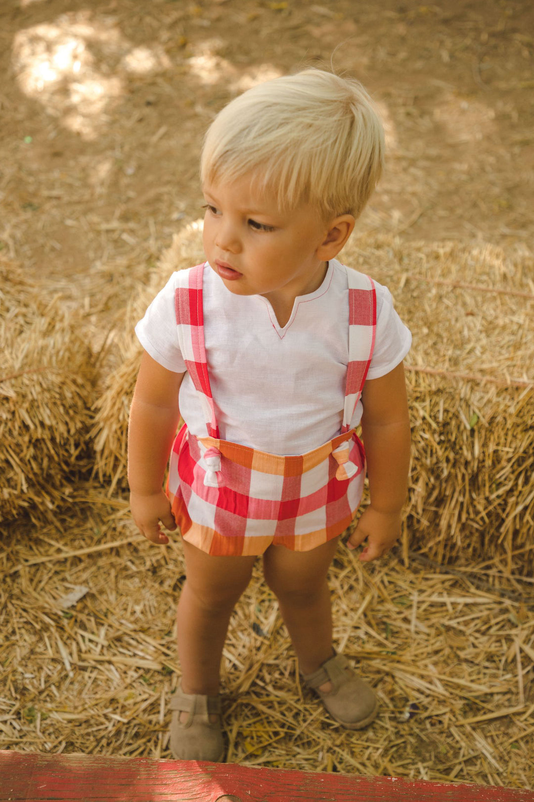 Cocote "Isaac" Multicoloured Check Jam Pants & Shirt | Millie and John