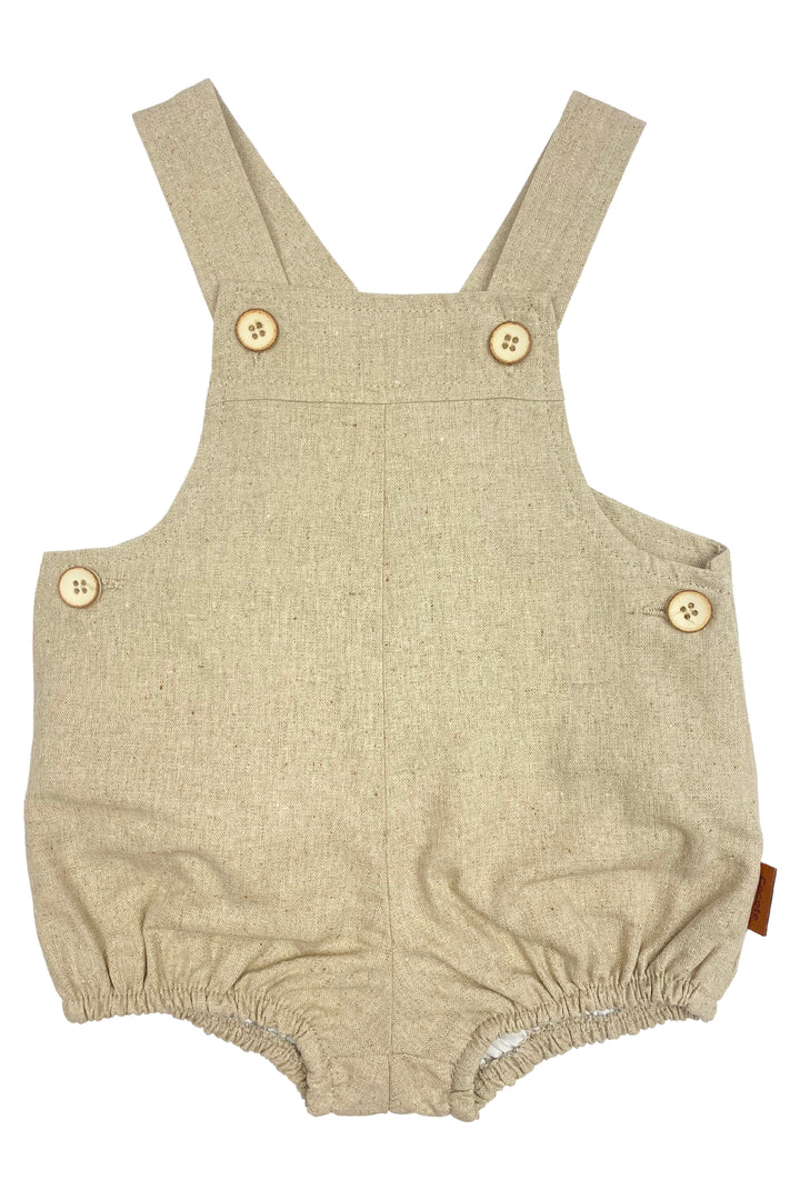 Cocote "Daniel" Linen Dungaree Romper | Millie and John