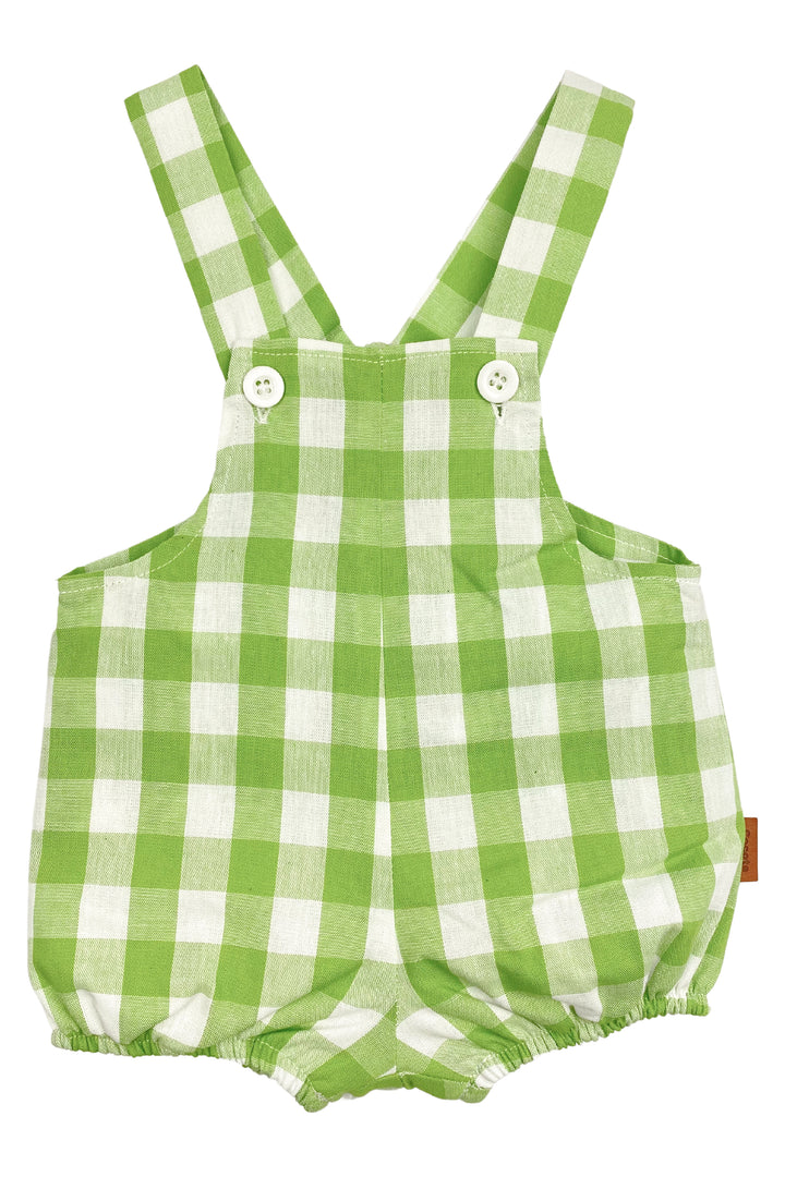 Cocote "Max" Gingham Dungaree Romper | Millie and John