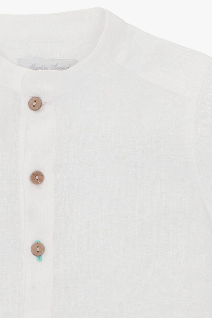 Martín Aranda "Emre" Linen Shirt & Duck Egg Shorts | Millie and John