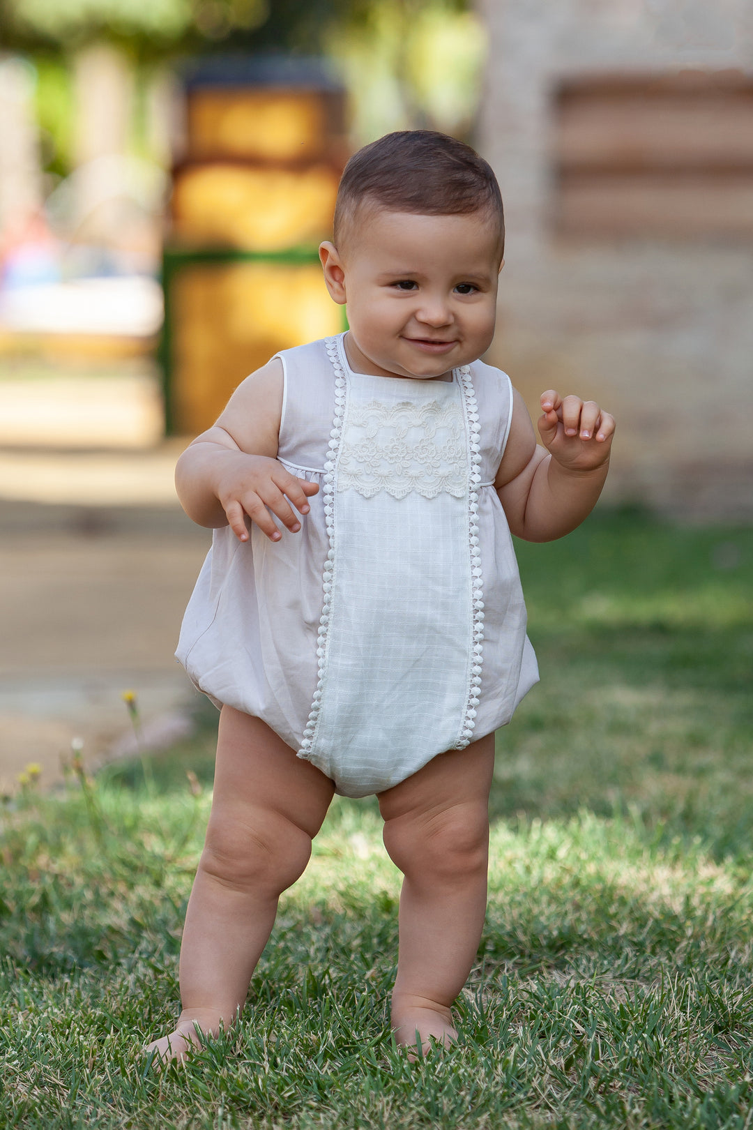 Dulce Nena "Amari" Stone Lace Romper | Millie and John