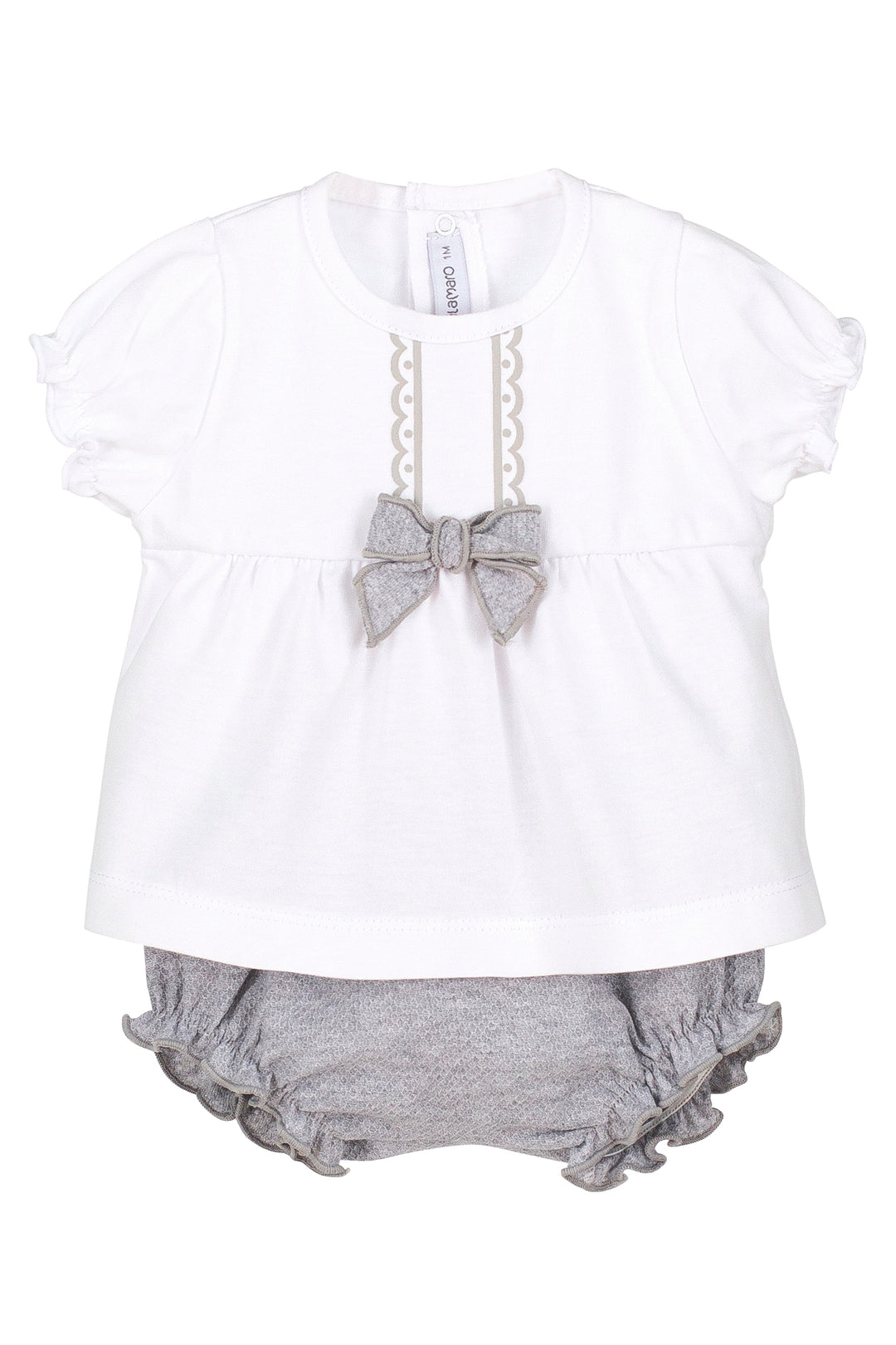 Calamaro "Molly" Grey Top & Bloomers | Millie and John