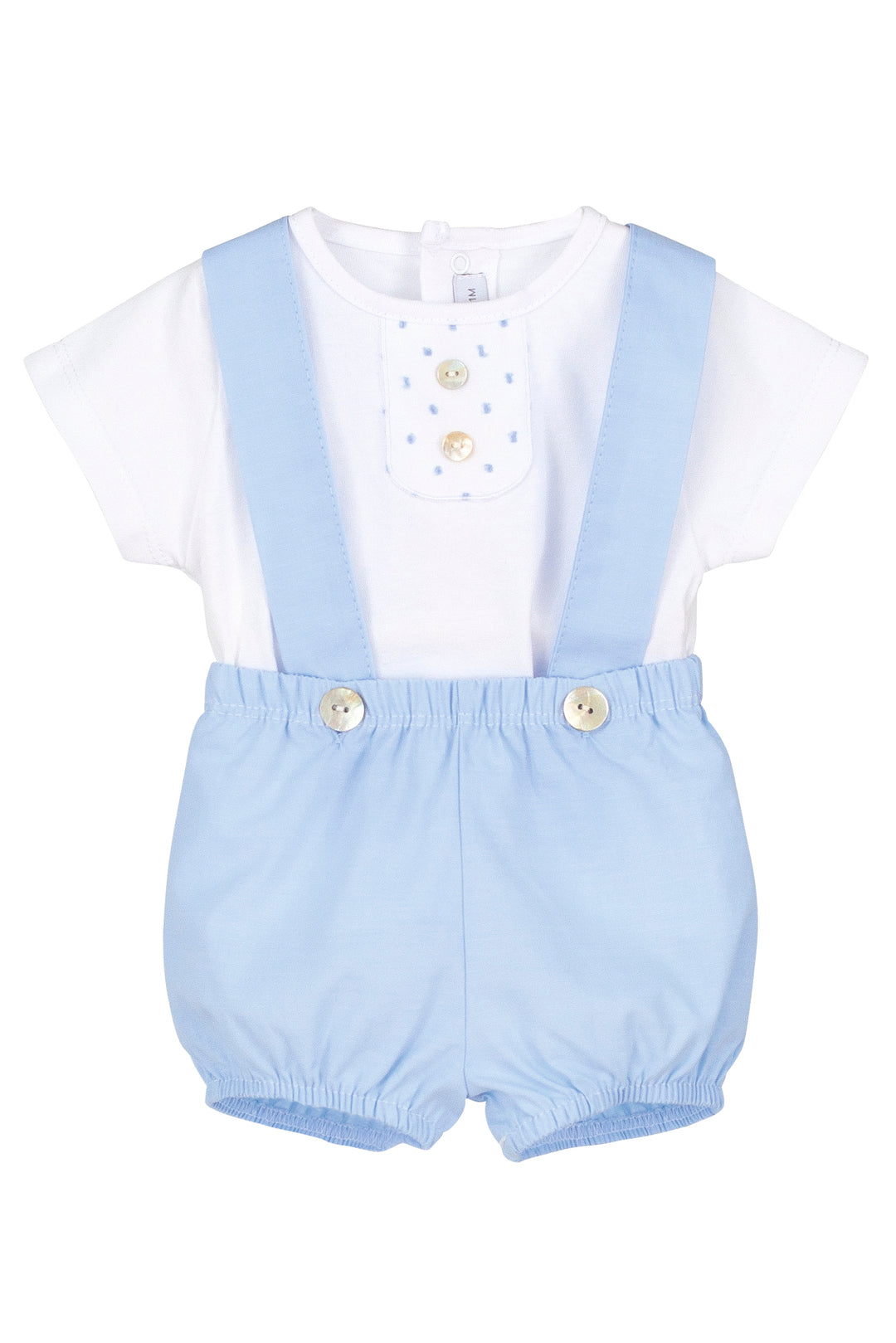 Calamaro "Ash" Top & Blue Jam Pants with Braces | Millie and John