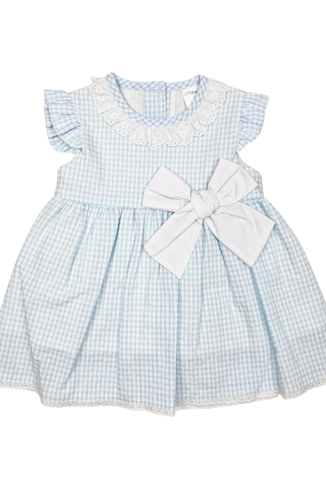 Little Nosh "Emily" Blue Gingham Dress | Millie and John