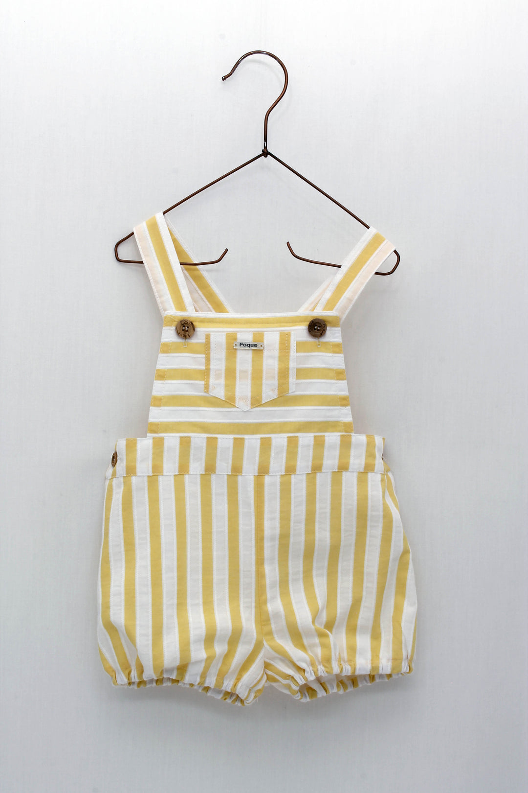 Foque "Sawyer" Lemon Striped Dungarees & Shirt | Millie and John