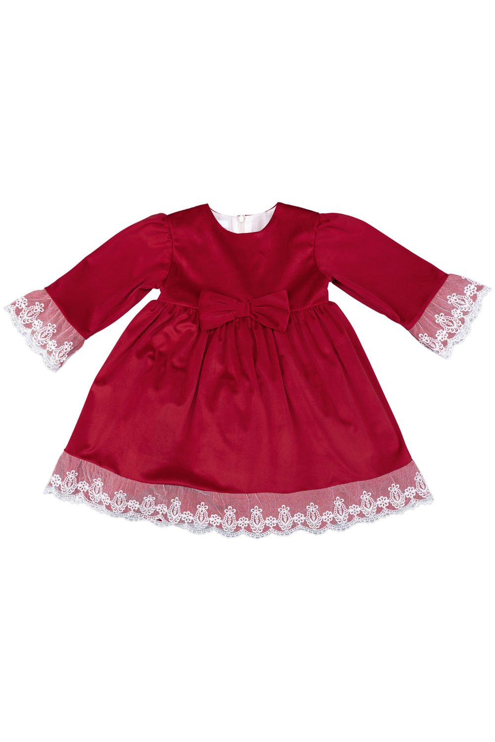 Granlei "Elizabeth" Red Velvet Dress | Millie and John