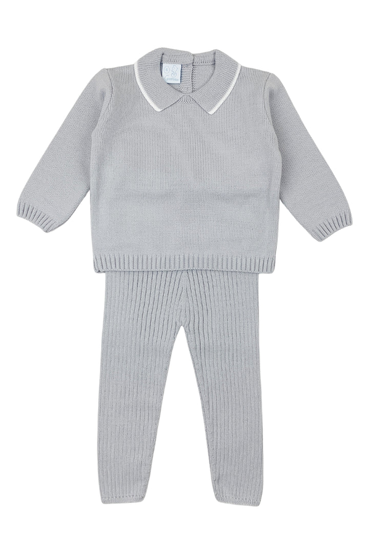 Granlei "Bodhi" Light Grey Knit Top & Leggings | Millie and John