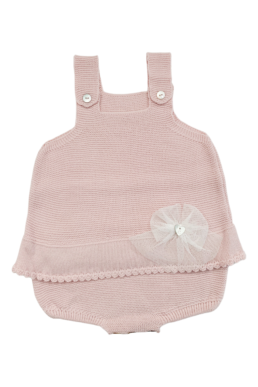 Granlei "Sofia" Dusky Pink Knit Romper | Millie and John