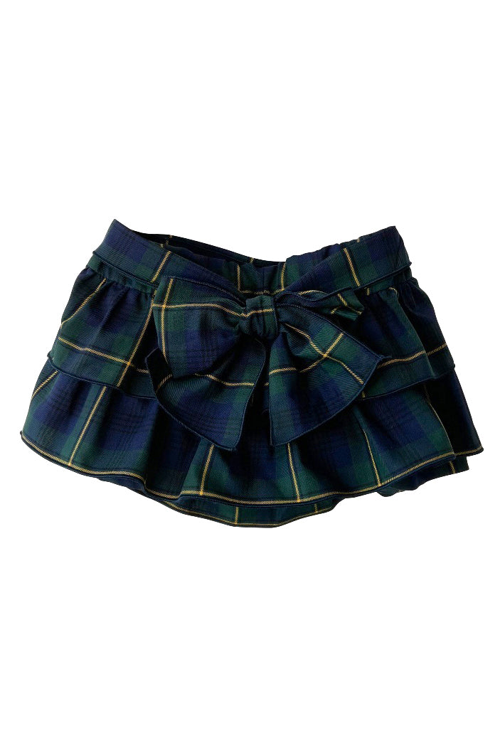 Phi "Cordelia" Green & Navy Tartan Skort | Millie and John