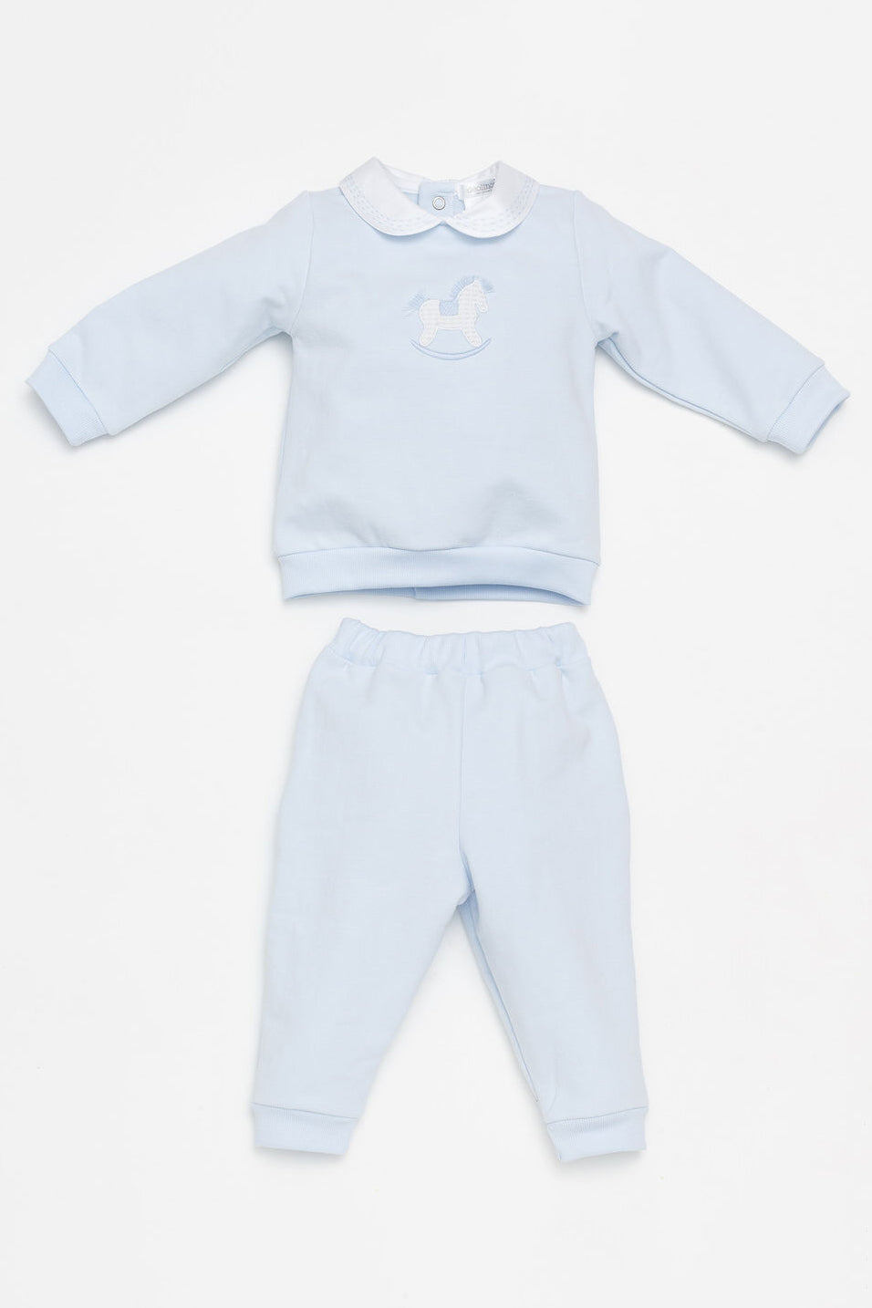 Deolinda "Hugh" Blue Rocking Horse Tracksuit | Millie and John