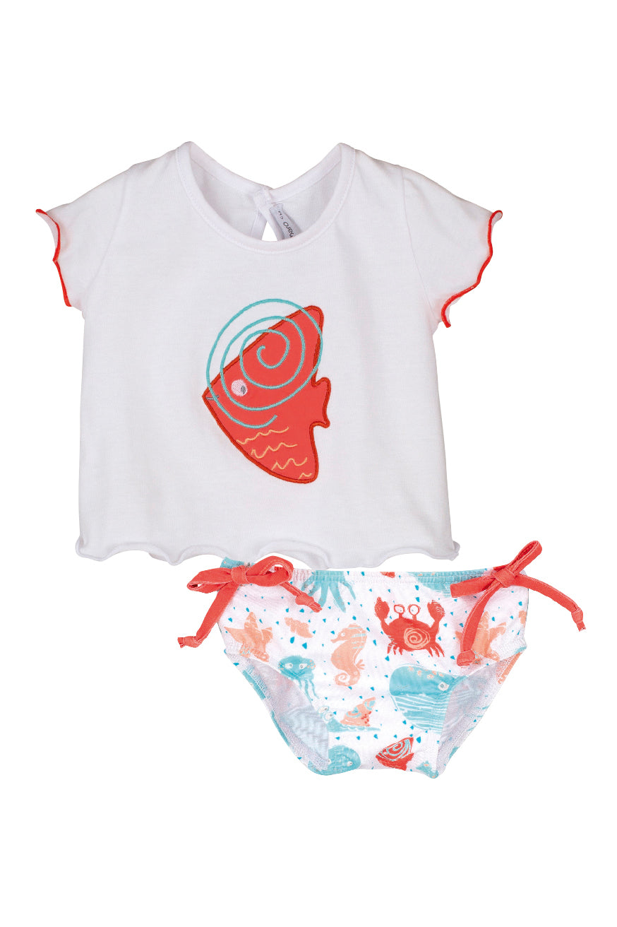Calamaro "Dory" Coral Fish Swimwear | Millie and John