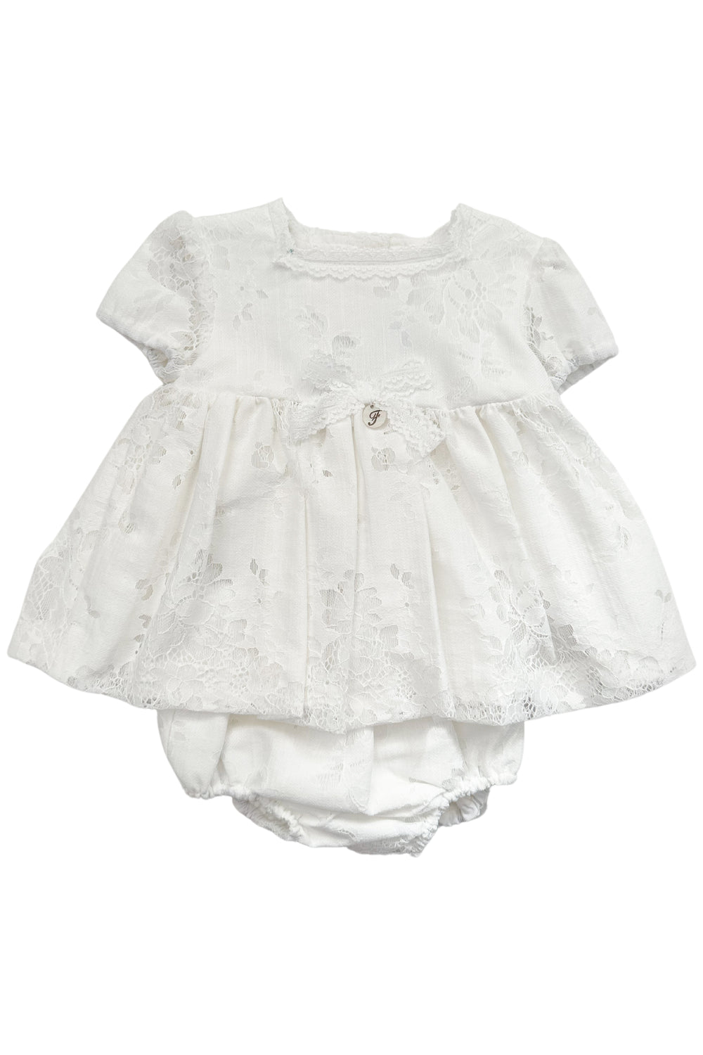 Foque PREORDER "Ayda" Ivory Lace Dress & Bloomers | Millie and John