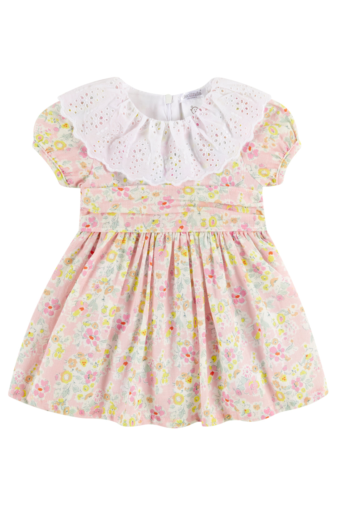 Deolinda "Sabina" Pink & Lemon Floral Dress | Millie and John