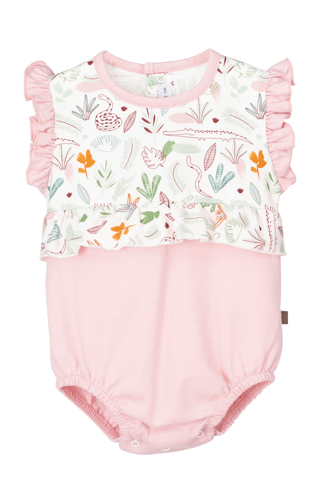 Calamaro "Elsie" Dusky Pink Jungle Print Shortie | Millie and John
