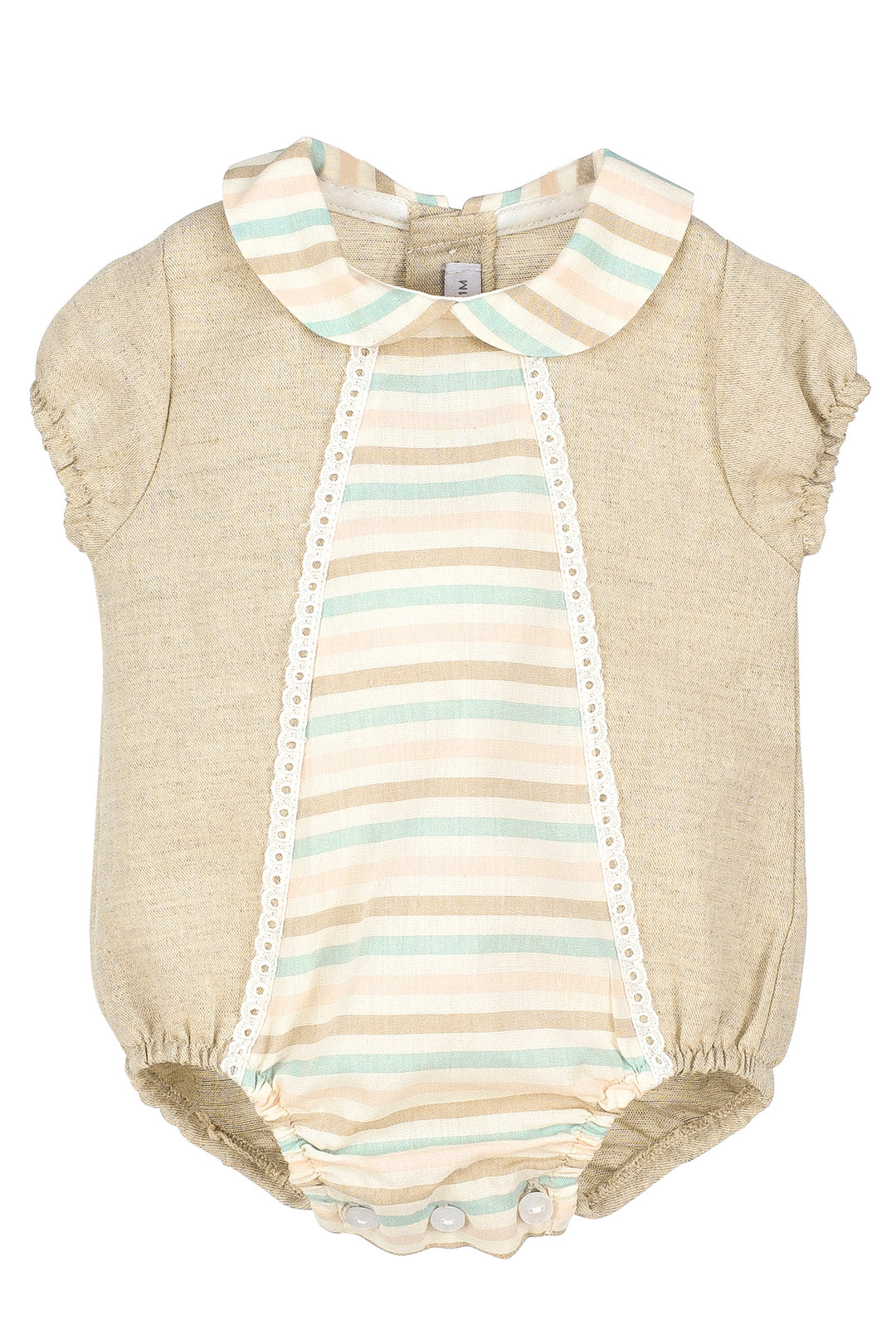 Calamaro Excellentt "Azariah" Linen Striped Shortie | Millie and John