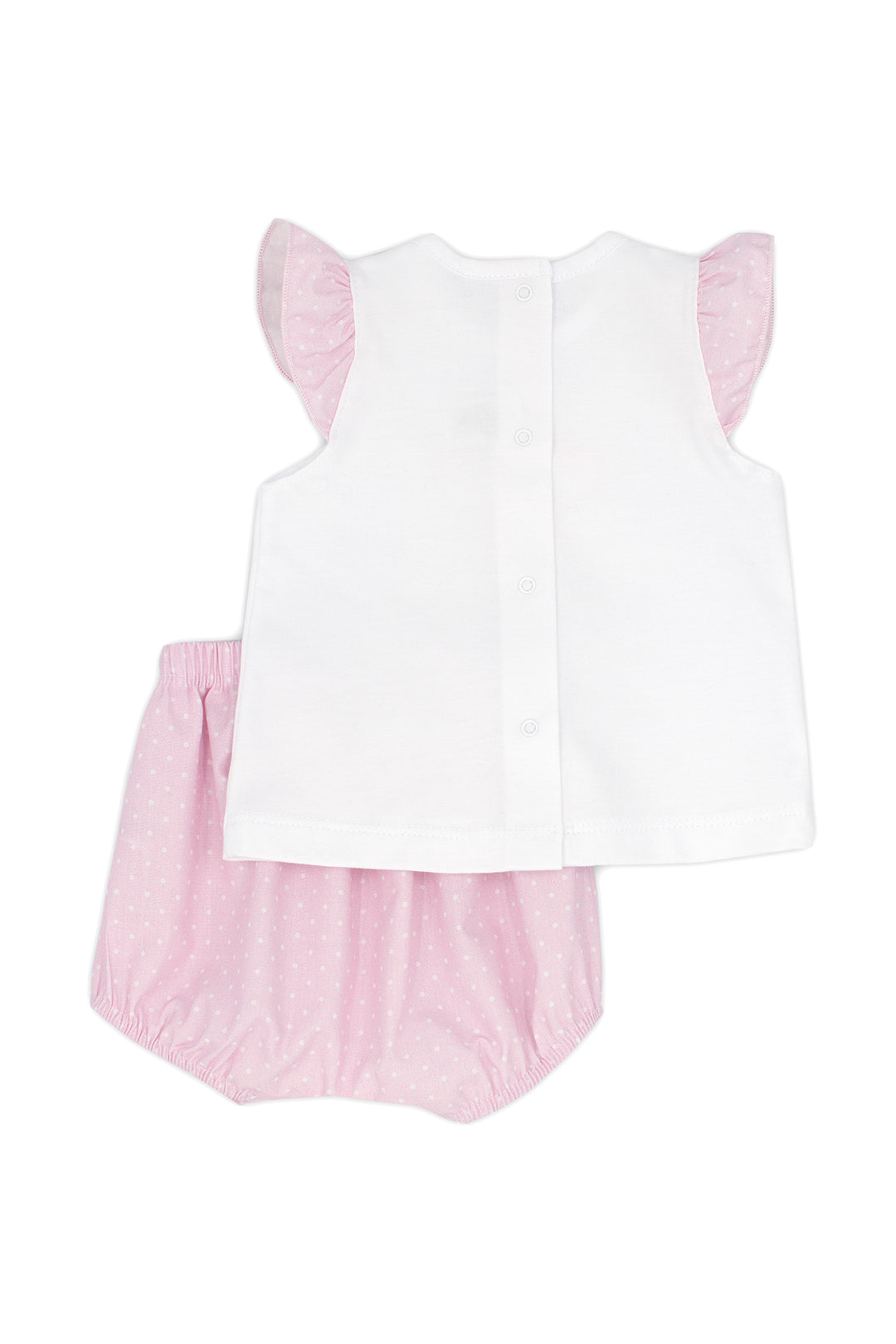Rapife "Ethel" Pink Polka Dot Top & Bloomers | Millie and John