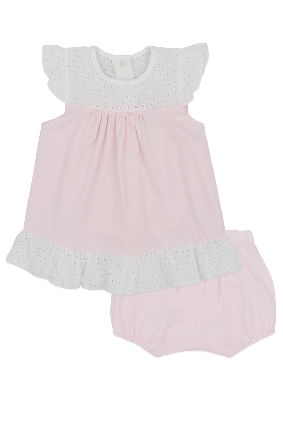 Rapife PREORDER "Madison" Pink Broderie Anglaise Top & Bloomers | Millie and John