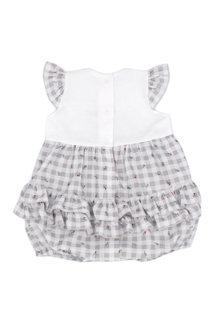 Rapife "Esmeralda" Grey Gingham Romper | Millie and John