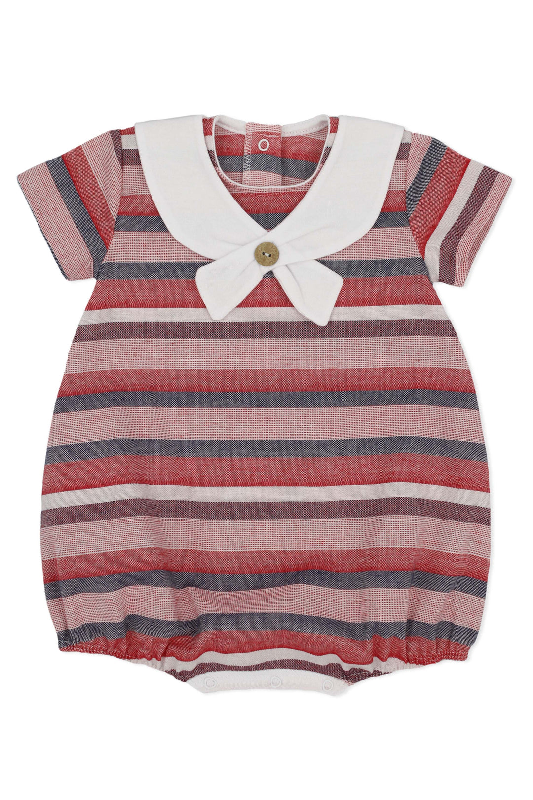 Rapife PREORDER "Charles" Red Stripe Sailor Romper | Millie and John