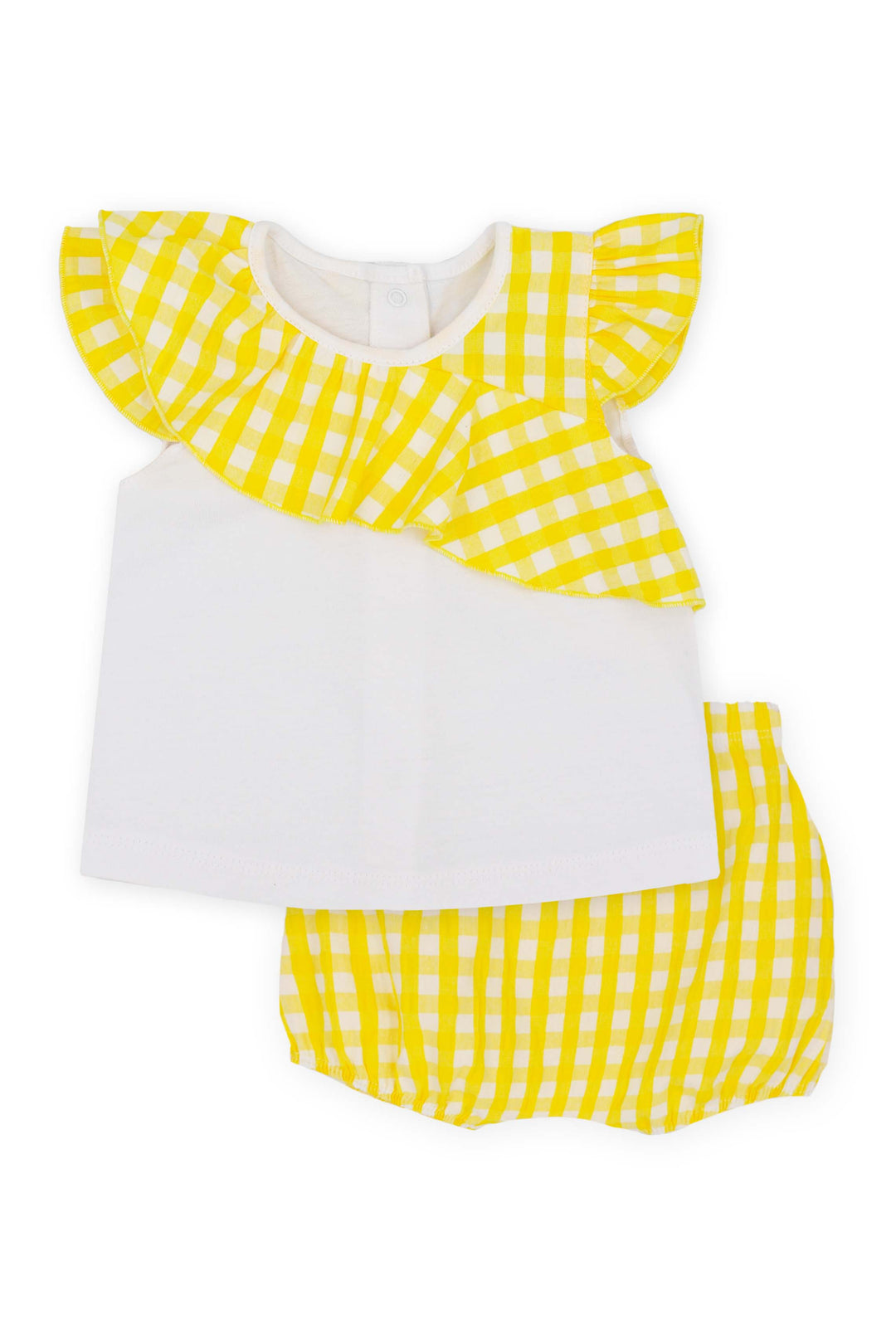 Rapife "Raya" Lemon Gingham Blouse & Bloomers | Millie and John