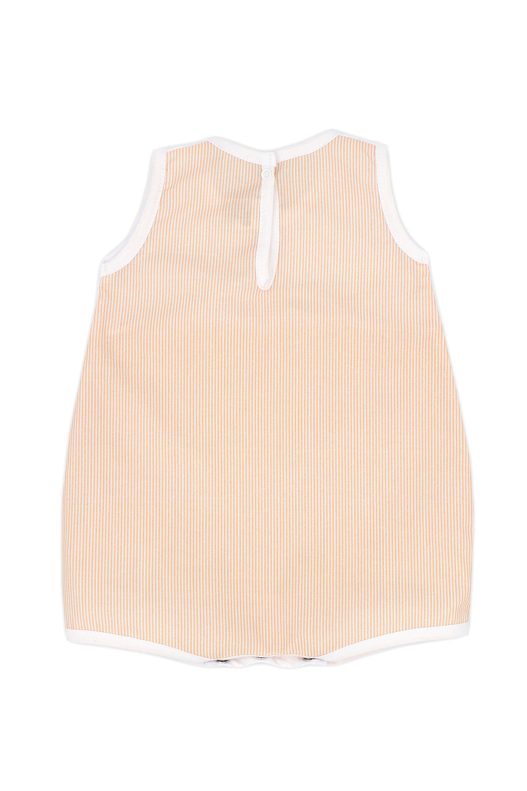 Rapife "Hayden" Orange Striped Romper | Millie and John