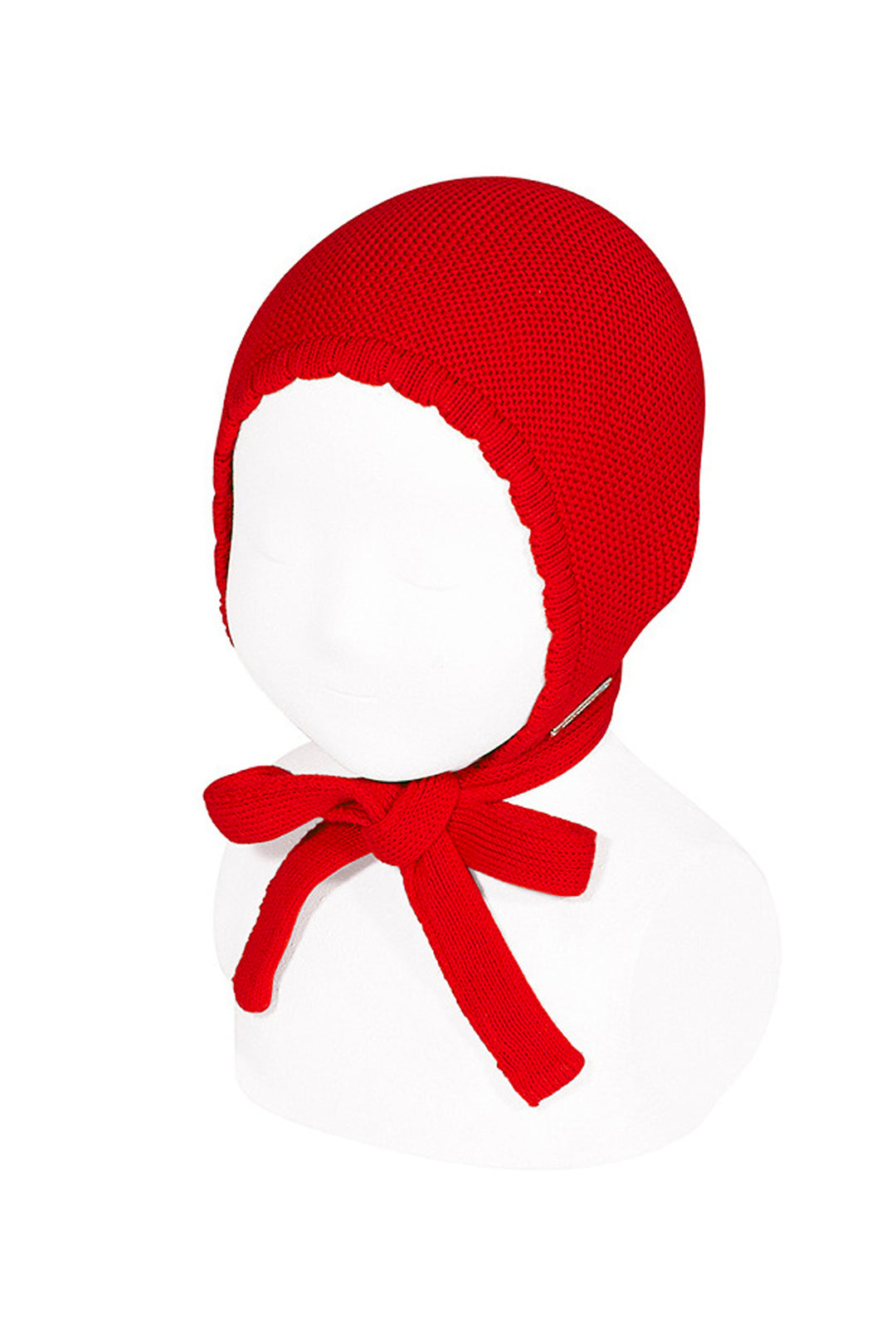 Condor Red Garter Stitch Bonnet | Millie and John